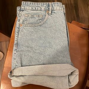 Zara mom jean shorts